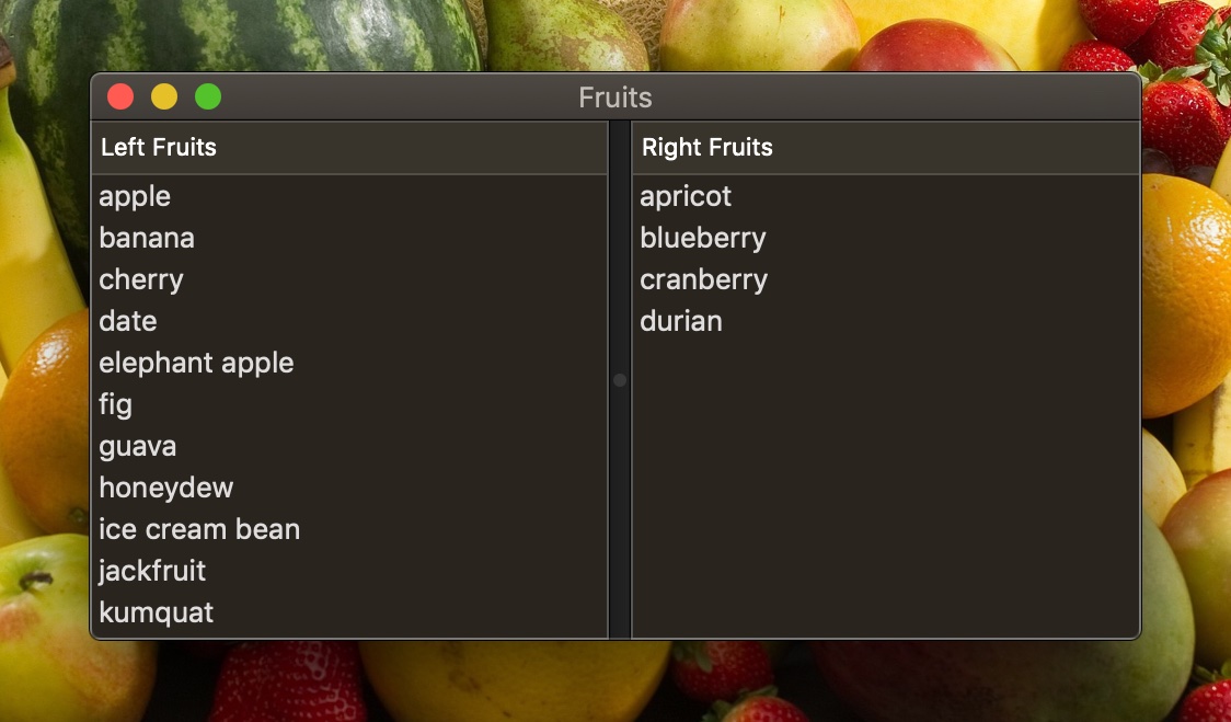 Fruits App screenshot